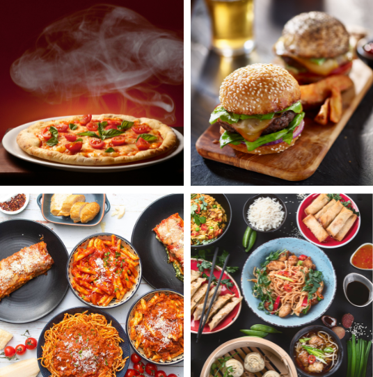 multiple foods