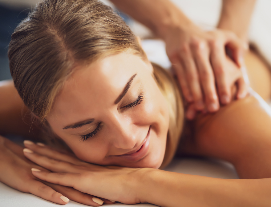 women getting massage therapy