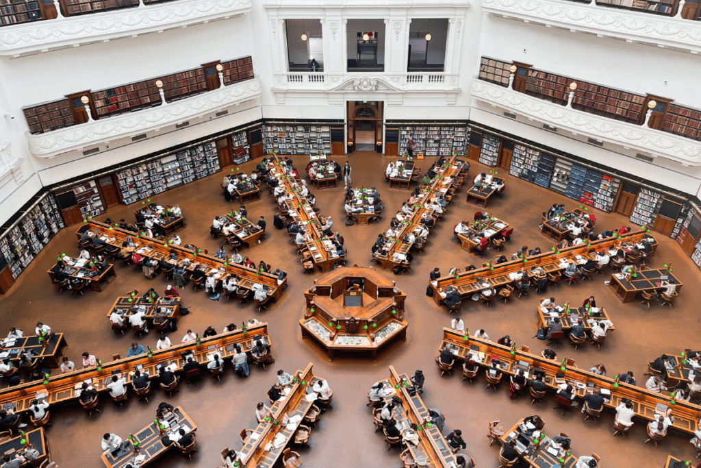 Dome room at the Melbourne State library