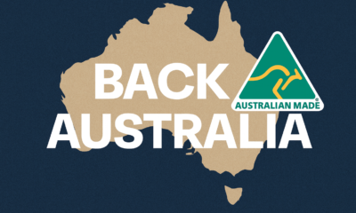 Australian Made logo with green and gold kangaroo symbol representing the Back Australia campaign and support for local manufacturing.