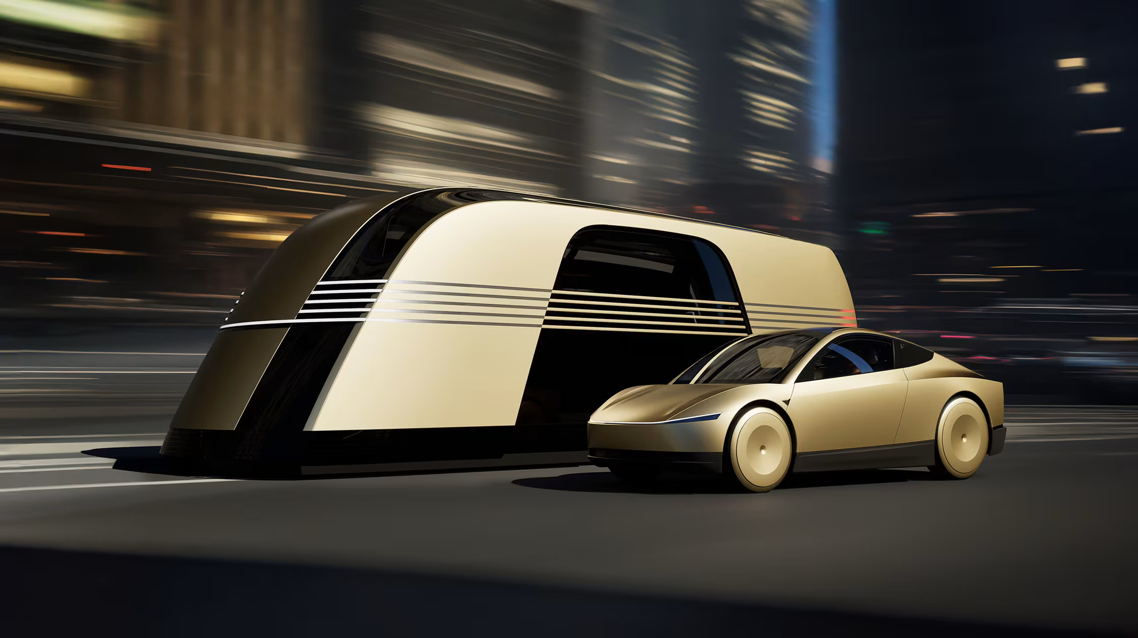 Tesla FSD Robovan and Cybercab